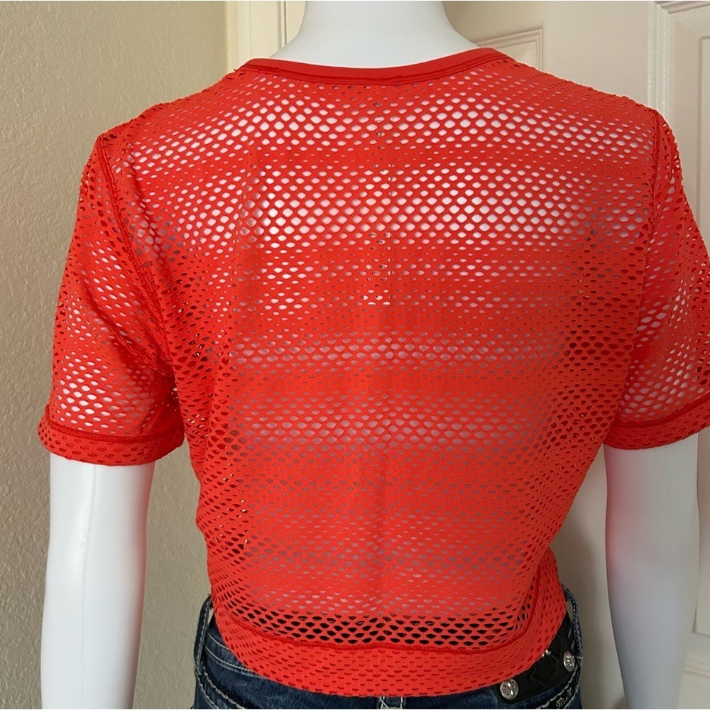 Lululemon Sweat Your Heart Out Short Sleeve Hot Sunset Bright Orange Shirt Top 4 - Picture 3 of 7